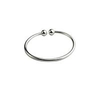 1pc Women 925 Sterling Silver Solid Bracciale Bracciale Aperto Gioielli Per Donne E Ragazze