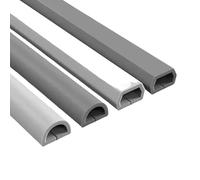 1PC18.11in/78.74in/39.37in Trunking Floor Anti Stepping Invisible Management Trunking Cover Earth Exposed Wire Routing Trunking(Grey style1,2m)