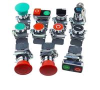 1PCNew XB4 Interruttore a pulsante in metallo spesso con ripristino automatico istantaneo Arresto di emergenza Piano 22mm Interruttore rotante XB4-BA42 BA31 BA55 XB2(XB4-BD21)