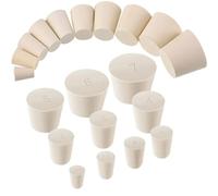 1PCS 000#-13# Tappo in gomma solida bianca a pressione tappo di tenuta tappo di gomma da laboratorio tappo in gomma tubo serbatoio bottiglia conica BungVarie dimensioni Kit per la produzione di vino