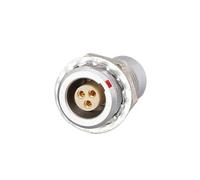 1PCS 00B Presa connettore for cavo rotondo in metallo for apparecchiature audio a 3 pin(3PIN Socket)