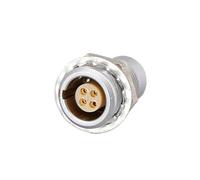 1PCS 00B Presa connettore for cavo rotondo in metallo for apparecchiature audio a 3 pin(4PIN Socket)