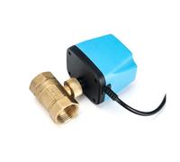 1PCS 1/2 "3/4" 1 "2" valvola a sfera elettrica normalmente aperta 220V 12V 24V 2 fili valvola a sfera elettrica in ottone elettrovalvola di ricambio(12VDC-OPEN,2 Inch)