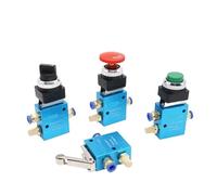 1pcs 1/4 "2Position 3 Way Pneumatica Valvola Meccanica JM-05 JM-06 JM-06A JM-07 Aria Mano Valvola di Controllo Manuale JM322(JM-05, Senza raccordo)
