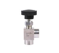 1PCS 1/8 "1/4" 3/8 "1/2" BSPT Femmina Maschio Angolo Valvola A Spillo Gru Gomito Controllo del Flusso Acqua Gas Olio 915 PSI(3)