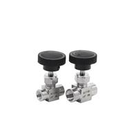 1PCS 1/8 "1/4" 3/8 "1/2" NPT diametro uguale filettatura interna SS304 controllo del flusso in acciaio inossidabile valvola di arresto a spillo(1/2",BST)