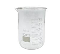 1pcs 100/25/250ml/150ml/200ml G3.3 vetro borosilicato basso forma becher chimica laboratorio parete pesante termoresistente scala tazza di misurazione (300ml-CINA)
