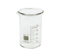 1pcs 100/25/250ml/150ml/200ml G3.3 vetro borosilicato basso forma becher chimica laboratorio parete pesante termoresistente scala tazza di misurazione (10ml-CHINA)