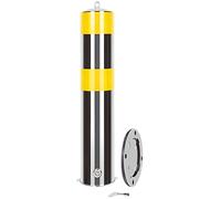 1pcs,11.4 * 75CM,Generico Dissuasori Di Parcheggio in Acciaio Inox Mobile Barriera Parcheggio Auto Rimovibile Dissuasore Parcheggio Per Parcheggi Marciapiedi Piste Ciclabili
