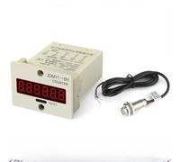 1PCS 11-6H 6 Digit Electronic Digital Counter Display l Sensor Proximity Switch NPN AC36V DC12V 24V(SET1 AC100-240V)