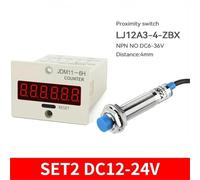 1PCS 11-6H 6 Digit Electronic Digital Counter Display l Sensor Proximity Switch NPN AC36V DC12V 24V(SET2 DC12-24V)