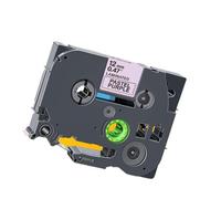 1pcs 12 mm bianco su laminazione rossa etichetta a nastro cartuccia cassetta tz435 compatibile con etichetta PT-H110 e modelli simili(Black on Purple)