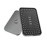 1PCS 14 pollici ad alta pressione spruzzo superiore soffione doccia a pioggia flusso più grande soffione soffione a pioggia girevole a 360° risparmio idrico(Gun Grey)