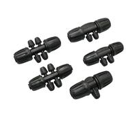 1PCS 16mm 20mm to 1/4" PE Hose Connecters 1/2/4-way Water Splitter Fitting Lock Nut 1/2 3/4 to 4/7mm Reduced Pipe Coupling(Style E)