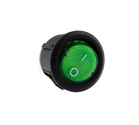 1pcs 20mm KCD1 10A 12V Green Light Power Switch Car Button Lights ON/OFF 3pin Round Rocker Switch