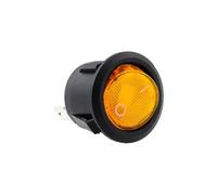 1pcs 20mm KCD1 10A 12V Yellow Light Power Switch Car Button Lights ON/OFF 3pin Round Rocker Switch