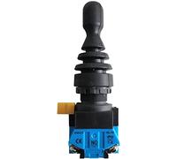 1Pcs 22mm Joystick Switch Momentary Monolever Cross Rocker Master Switch 2/4-Way Self-Reset Self-Lock 2NO 4NO HKL-FW12 (Color : 2 Way Self Lock)(4 Way Self Lock)