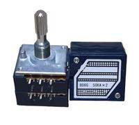 1PCS 27 potenziometro, potenziometro del volume del livello di febbre, doppia connessione 6 pin 50K 10K 20K 100K maniglia a fiore di prugna(A10K)