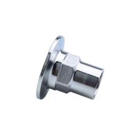 1pcs 3/4" DN20 S304 Stainless Steel Female Thread Hex Ferrule 64 Pipe Fitting Tri Clamp Type