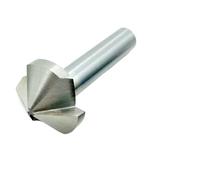 1PCS 3 Flauto 120 Gradi HSS Svasatore Smussatura Troppo Legno Acciaio Taglierina for Smusso Utensile Elettrico Da 4.5 A 60mm Strumento di Smusso(60mm(120 Degree))