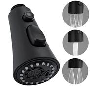 1Pcs 3 Modalità rubinetto cucina con doccetta, Rubinetto Cucina Nero, Rubinetti Cucina con Beccuccio Girevole a 360° per Miscelatore Lavabo e Rubinetti Lavabo Bagno