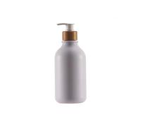1PCS 300/500ML Bamboo Pump Dispenser Bathroom Shampoo Dish Soap Bottle Lotion Refillable per bagno(500ml white)