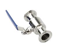 1PCS 304 in acciaio inox for uso alimentare di grado sanitario anello fisso 38/45/51mm valvola a sfera a connessione rapida valvola a sfera in acciaio inox(38mm-50.5)