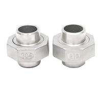 1pcs 304 Stainless Steel Butt Welding Loose Hardware Accessories for Water Heating Accessories Gas DN8 DN10 DN15(DN32)