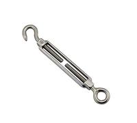 1PCS 304 Tenditore In Acciaio Inox Gancio E Occhio M4 M5 M6 M8 Cavo Marino Raling Gancio In Acciaio Inox E Tenditori Occhio(M6)