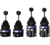 1Pcs 30mm Monolever Cross Rocker Master Switch Joystick Cross Switch Self-Reset Self-Lock 2NO 4NO HKB-201 (Color : 4 Way Self Lock)(2 Way Self Lock)