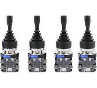 1Pcs 30mm Monolever Rocker Cross Switch Joystick Switch Momentary 2/4 Posizioni 2NO 4NO Auto-Reset Autobloccante HKA1 (Color : 2 Way Self Lock)(2 Way Self Lock)