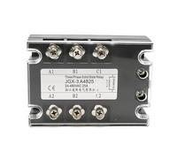 1Pcs 380V Input 70-280VAC Output 24-480VAC Three-Phase Solid State Relay SSR-10A/25A/40A/60A/80A/100A/120A AC Controlled AC(40AA) Control Relays