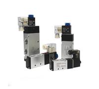 1PCS 4V110-06 4V210-08 4V310-10 4V410-15 Valvola pneumatica elettromagnetica a due posizioni a cinque vie 1/4 DC12V DC24V elettrovalvola 5/2(DC12V,4V110-06)