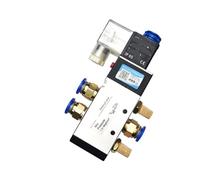 1PCS 4V210-08/4V310-10/4V410-15 elettrovalvola a 2 posizioni 5 vie elettrovalvola pneumatica aria DC24V(4V410-15 PC10-04)