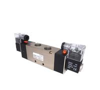 1PCS 4V420-15 elettrovalvola di regolazione del flusso pneumatico elettrovalvola a 5 vie a 2 posizioni DC24V DC12V AC380V AC110/220V(10mm fittings,4V420-15 AC220V)
