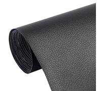 1PCS 50X137CM FAI DA TE PU Pelle Autoadesiva Cuoio Fix Patch Riparazione Divano Sostenuti PU Tessuto Adesivi PU Pelle (Nero)