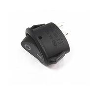 1pcs 6A/250V kettle Power supply rocker Round boat oval switch Black 2Pin On-off