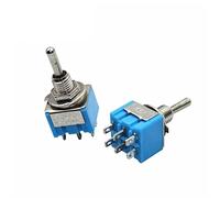 1PCS 6Pin DPDT ON-ON MTS-203 6A125VAC Miniature Toggle Switches Button Switch Dialing Single Power