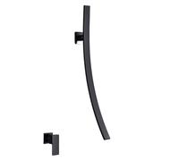 1PCS 70 centimetri Beccuccio Cascata Rubinetto Del Bagno A Parete Miscelatore Lavabo Rubinetto Singola Maniglia In Ottone Miscelatore Rubinetto Del Bacino Nascosto lavello(Black)