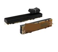 1PCS 87 millimetri Dritto Scorrevole Potenziometro Push-pull B10K B10KX2 Console di Miscelazione Console di Regolazione Pusher Maniglia a T con Tappo 3Pin