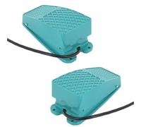 1PCS AC 250V 10A SPDT NO NC Interruttore a pedale momentaneo in metallo verde TFS-101(1m Wire)