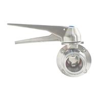1pcs Acciaio Inox Tri Clamp Duckbill Manuale TC Valvola a Farfalla SS304/316L