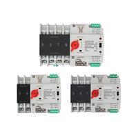 1PCS ATS dual power interruttore di trasferimento automatico 2P/3P/4P 100A millisecondo commutazione ininterrotta 35mm installazione su guida(3P,230V 100A)