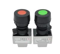 1pcs BA8030 Button Stop Switch Self Reset Red Green Yellow Blue(Red)