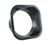 1pcs Bagno Cucina Condotto Connettore Nero Resistenza ABS Plastica
