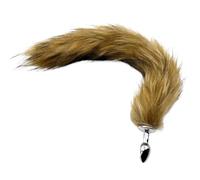 1pcs, BDSM Three Size Dog Tail Anal Plug, Animal Tail Butt Plug, Role-playing Sex Games, Men And Women Sex Toys(Brwon XXS)