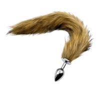 1pcs, BDSM Three Size Dog Tail Anal Plug, Animal Tail Butt Plug, Role-playing Sex Games, Men And Women Sex Toys(Brwon S)