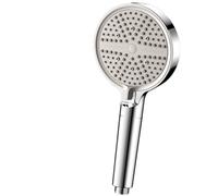 1Pcs Big Panel High Pressure Shower Head Adjustable 6 Spray With Filter Large Water Outlet Bathroom Accessories Set(Sliver Shower)