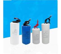 1PCS CBB60 capacitor 450V Water pump to dry dehydration start capacitor With wire 5UF 62X35MM White EKFBQBGW