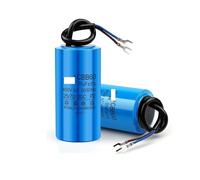 1Pcs CBB60 electronic starter Run Capacitor 450V AC Starting Capacitors 345681012141516182025303540457080100UF For Washing Machine EKFBQBGW(6UF White)